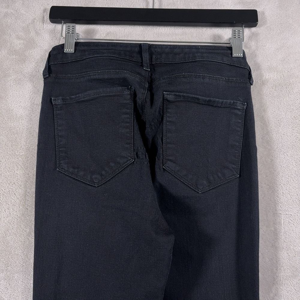 L'AGENCE Margot Jeans Womens 28x26 Black Skinny Noir Denim Pants Stretch - Picture 6 of 10